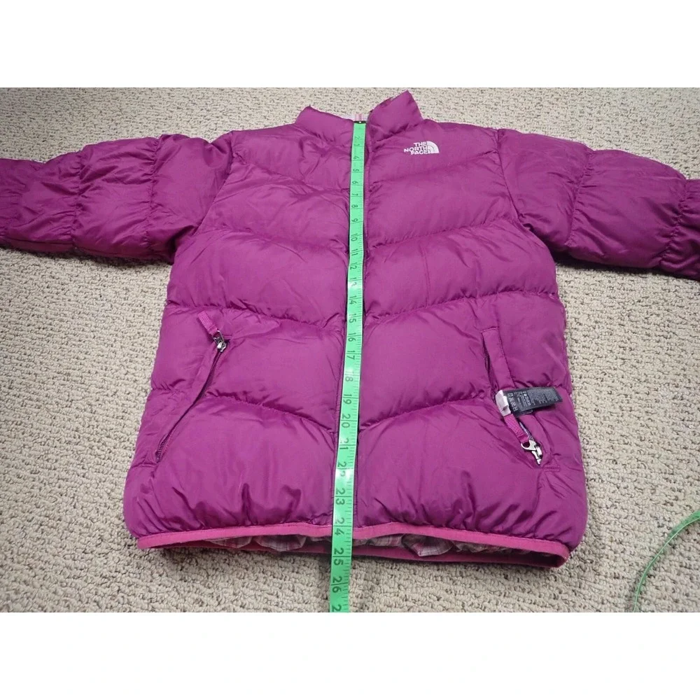 The North Face Puffer Jacket Girls XL Purple Excellent 550‎ Down Aconcagua Coat